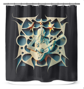 Lyrical Luminescence Shower Curtain